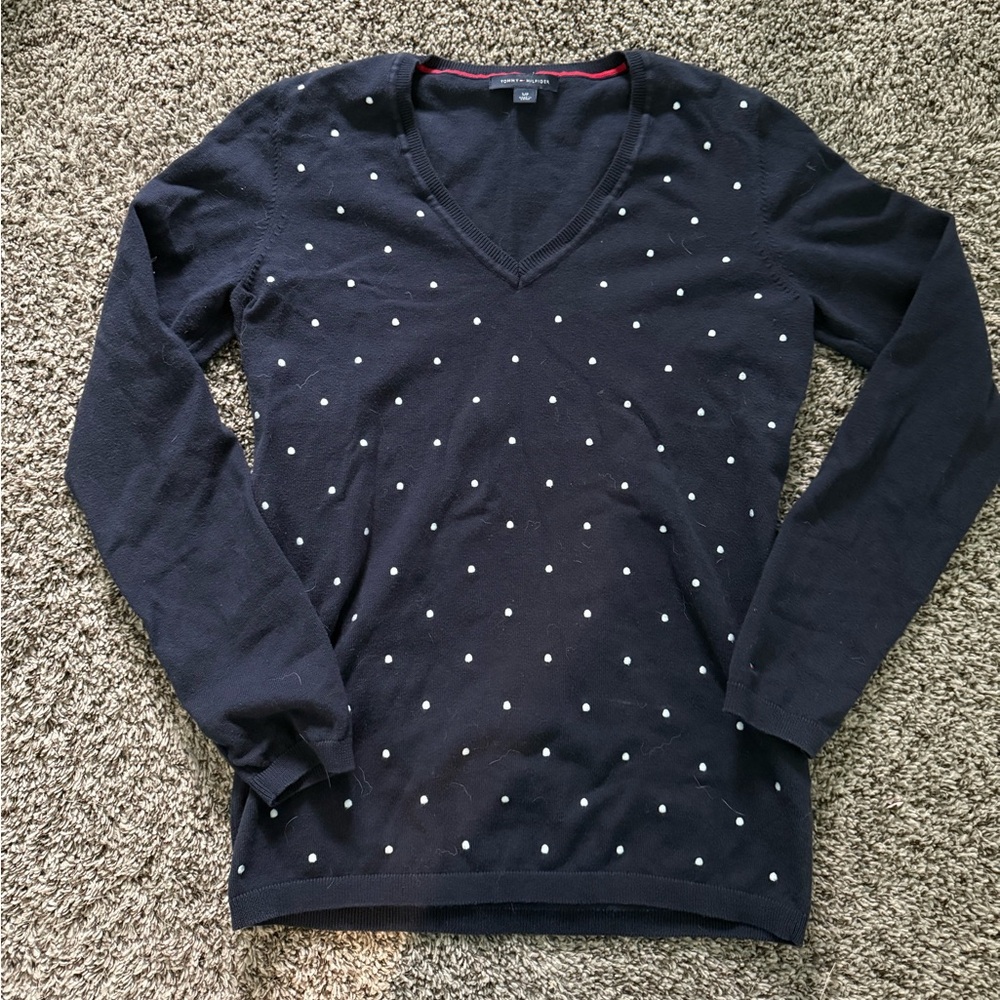 Tommy Hilfiger polka dot sweater - size small